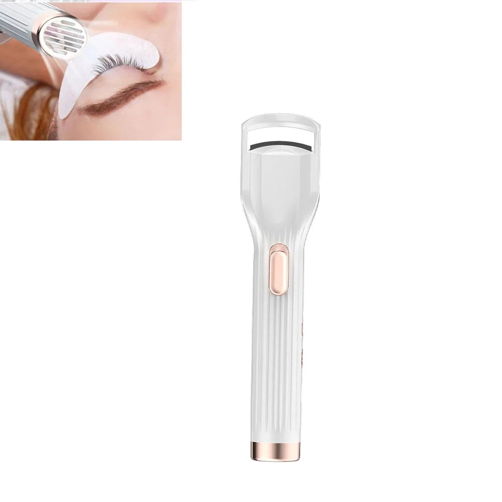 2 in1 Electric Eyelash Curler Rechargeable Anti-Burn Protection Heated Eyelash Curler Fast Heat Up Long-Lasting Curling