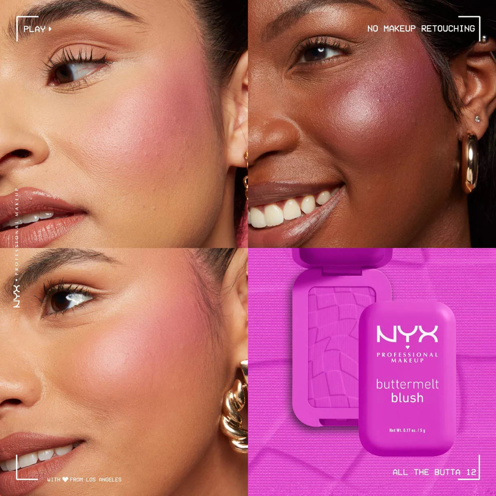 NYX Professional Makeup Buttermelt Blush - 0.17Oz