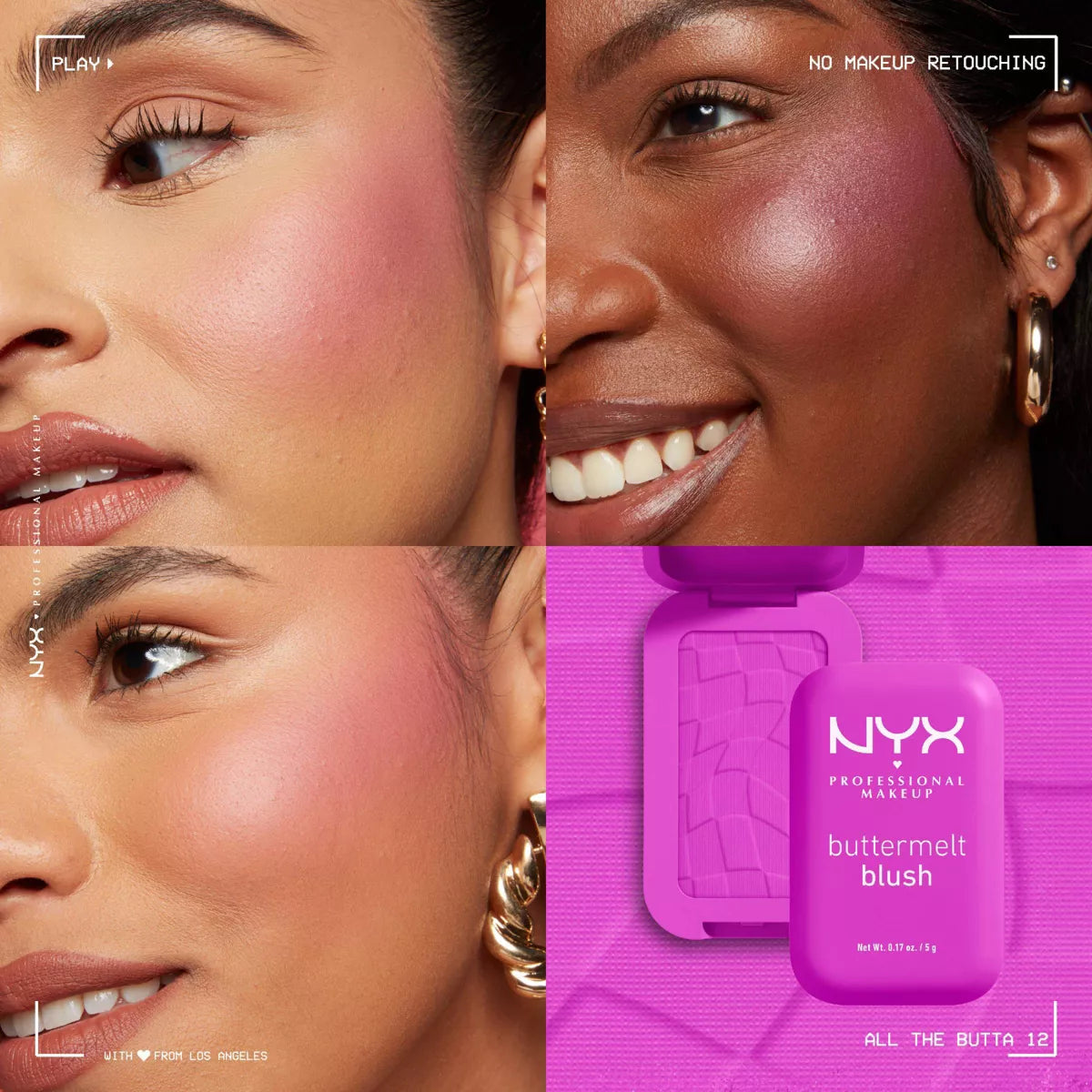 NYX Professional Makeup Buttermelt Blush - 0.17Oz