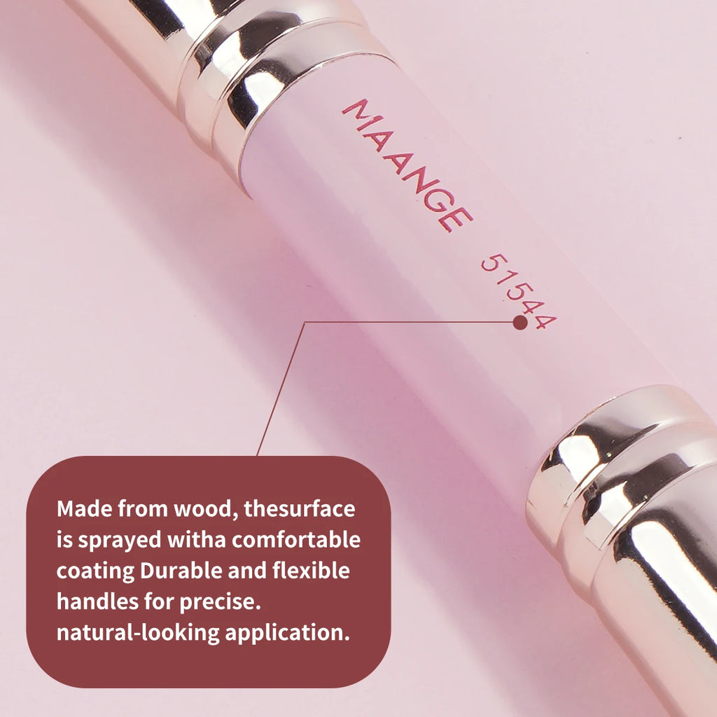 4Pcs Basic Makeup Brushes Set with Box Dual-Ended Foundations Powder Blush Details for Eyeshadow Brushes Beginner Travel