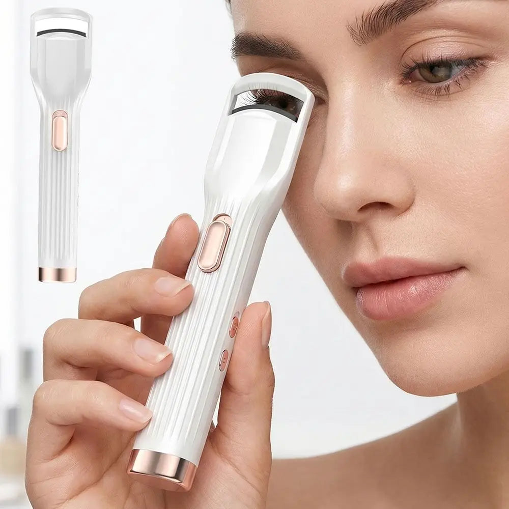 2 in1 Electric Eyelash Curler Rechargeable Anti-Burn Protection Heated Eyelash Curler Fast Heat Up Long-Lasting Curling