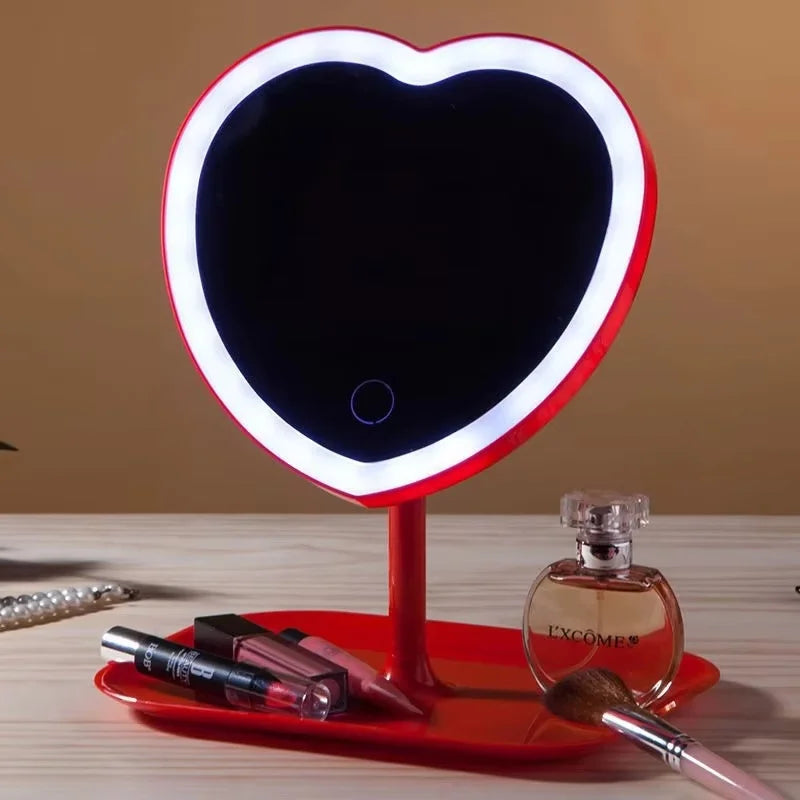 Desktop beauty vanity mirror makeup mirror led with lights fill light mirror beauty mirror