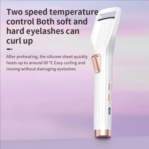 2 in1 Electric Eyelash Curler Rechargeable Anti-Burn Protection Heated Eyelash Curler Fast Heat Up Long-Lasting Curling