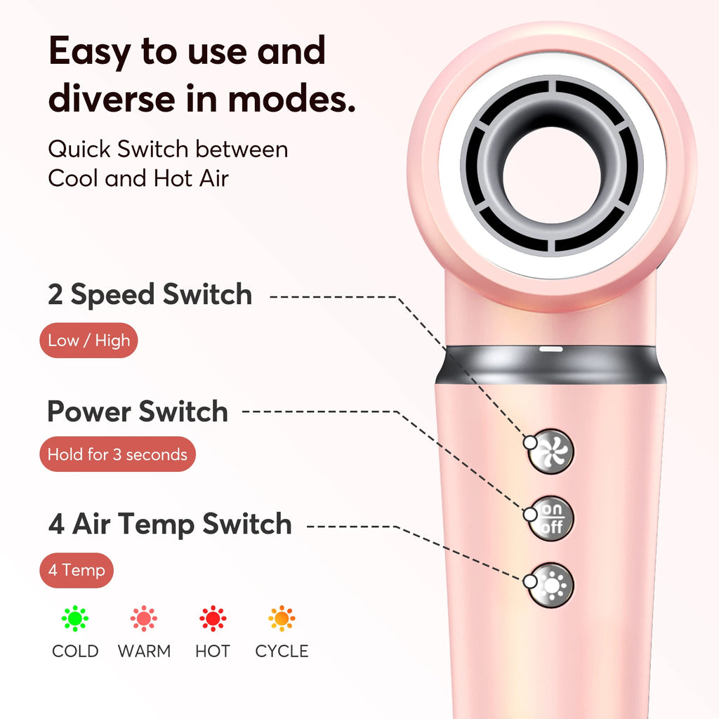 Multi Hair Styler Set 5 in1 Hair dryer with Curling Iron Hair Straightener 1200W 110000RPM Hot Air Brush Hair Dryer Multi Styler