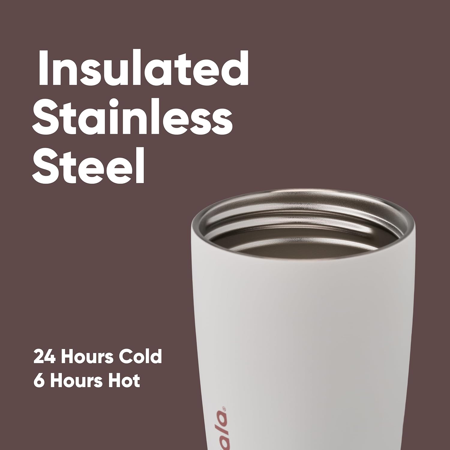 SmoothSip Vanilla Bean Travel Tumbler