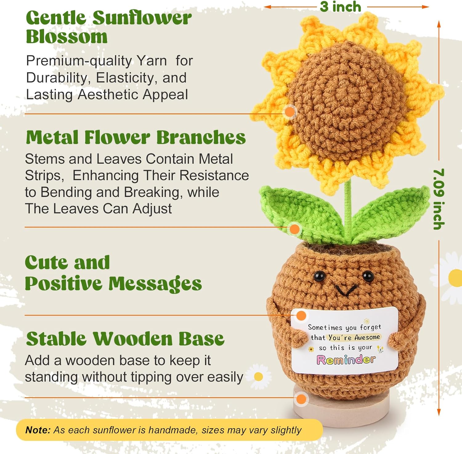 Sunny Crochet Positivity Keepsake Bloom