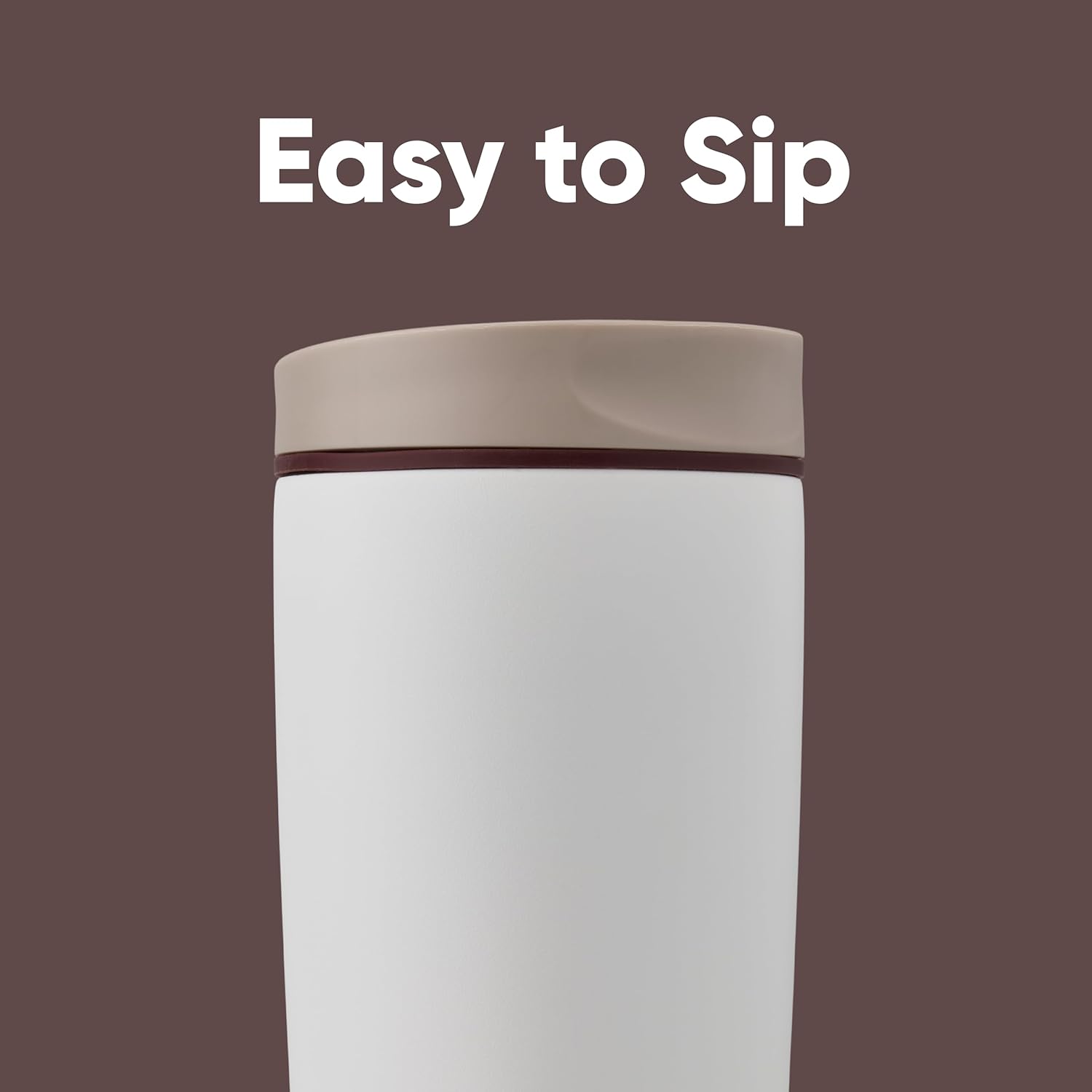 SmoothSip Vanilla Bean Travel Tumbler